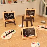 Maison de poupée en bois 1:12, mini tableau de dessin, palette de pigments, tableau noir, accessoires de mobilier pour scène miniature
