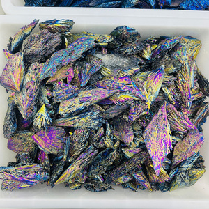 Piuma <span class=keywords><strong>di</strong></span> <span class=keywords><strong>Cristallo</strong></span> Tormalina Aura Colorata <span class=keywords><strong>di</strong></span> Alta Qualità all'Ingrosso per Decorazione Domestica - Product Image 4