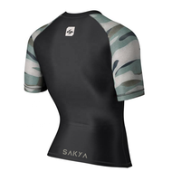Rashguard personnalisé extensible 4 directions, Rashguard MMA, Rushguard BJJ, Rashguard MMA OEM pour femmes, Rashguard à manches courtes, Vêtements de combat