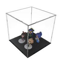 Vitrine personnalisée en acrylique transparent de haute qualité pour modèles de jouets et statues multi-taille durable avec service de traitement de coupe