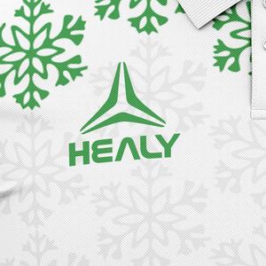 HEALY クリスマス フットボール ポロシャツ メンズ プロモーション カスタム デジタルプリント ドライフィット ポリエステル ポロシャツ - Product Image 6