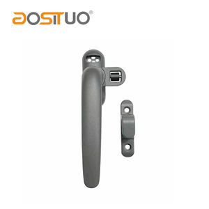 Poignée de porte et de fenêtre en aluminium de haute qualité pousser et tirer poignée coulissante à battant poignée de rouleau de porte en forme de 7 pour fenêtre en métal - Product Image 1