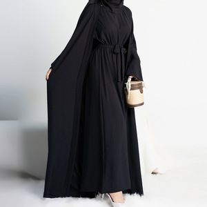 2025 Rắn Màu Sắc Giản Dị Abaya Cho Mùa Hè Cho Qatar Dubai Saudi Arabia <span class=keywords><strong>Bahrain</strong></span> Trung Đông Hồi Giáo Quần Áo - Product Image 1