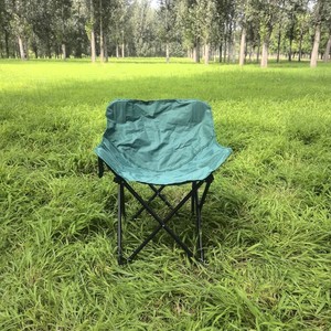 Silla Plegable Tipo Luna con Respaldo Bajo, Estructura de Hierro, Color Caqui, Negro, Verde, Blanco, para Exteriores, Camping, Playa, Picnic, Barbacoa - Product Image 3