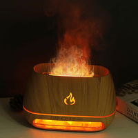 Diffuseur d'arômes électrique 200 ml à flamme simulée, humidificateur d'air USB de bureau, veilleuse, diffuseur d'huiles essentielles pour la maison, produit très demandé