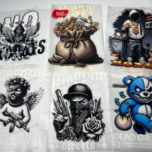 Precio de venta Máquina de impresión térmica para ropa de calle Zapatos Material PET Transferencia de pegatinas de calor Servicio de impresión de pegatinas DTF - Product Image 3