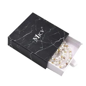 Boîte d'emballage personnalisée en papier carton pour bijoux Coffrets cadeaux Boîte à bijoux pour collier boucle d'oreille bracelet bague