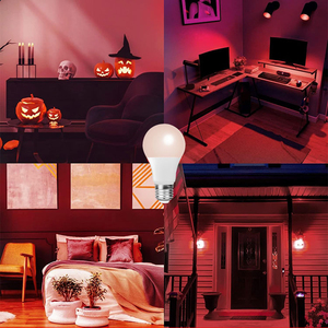 หลอดไฟสีแดงประหยัดพลังงาน EMF ต่ำ ปรับความสว่างได้ 660 นาโนเมตร 7 วัตต์ แสงสีแดงแบบทไวไลท์ พร้อมขั้วเกลียว E26 - Product Image 5