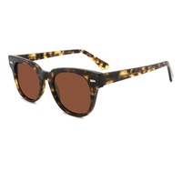 Lunettes de soleil rondes en acétate MS 5053, branches simples, artisanat supérieur, élégantes et polyvalentes pour toutes les occasions