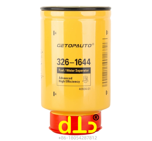 326-1644 1R-0770 - ไส้กรองน้ำมันเชื้อเพลิงที่ใช้ร่วมกันได้กับรถขุดเออร์แคปเปิล รุ่น 320C 320D 323D 325D 329D 330D 336D 3261644 202-9871 - Product Image 1