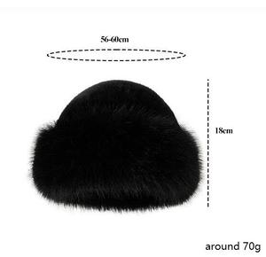 Bestella Thương hiệu bán buôn cao Số lượng phụ nữ rắn màu thời trang dày ấm mùa đông sang trọng Faux lông xô hat cho sử dụng hàng ngày - Product Image 4