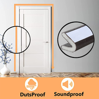 Bande d'étanchéité autocollante en forme de V pour porte, insonorisante, anti-vent, pour armoire et porte de sécurité
