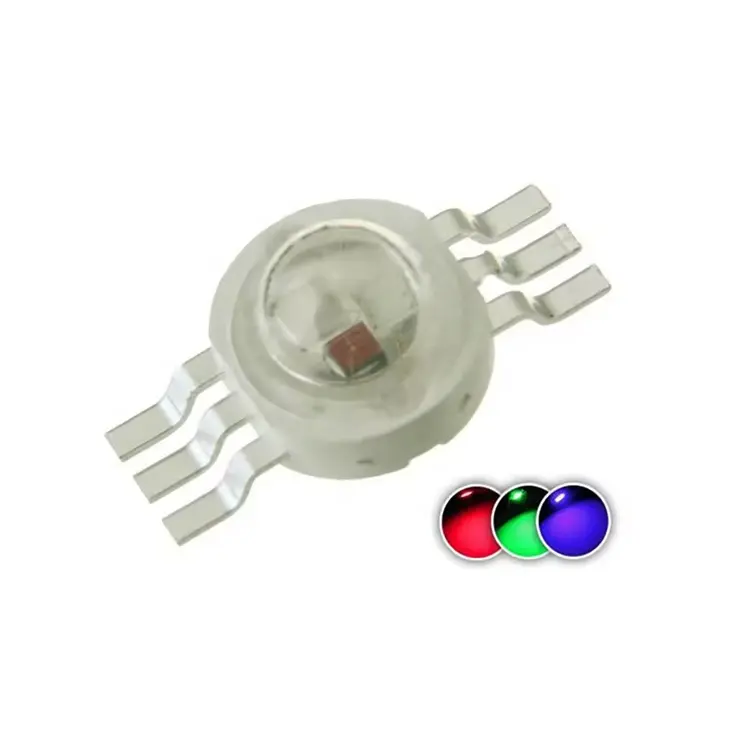 Haute lumen 6 broches tricolore RVB 9W haute puissance led pour lampe d'éclairage bricolage