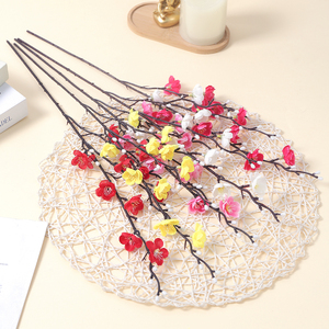 Guirlande décorative en fleurs de prunier blanches artificielles, fleurs d'hiver, décoration de la maison, fête, mariage, jardin, bricolage - Product Image 4