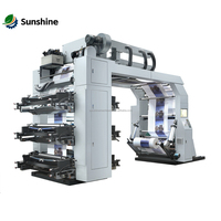 Machine d'impression flexographique haute vitesse pour gobelets en papier, tissus non tissés, machine d'impression flexo 4 couleurs, machine pour sacs en plastique