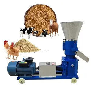 Diesel Engine Flat Die Type Poultry Homemade Animal Feed Pellet Machine