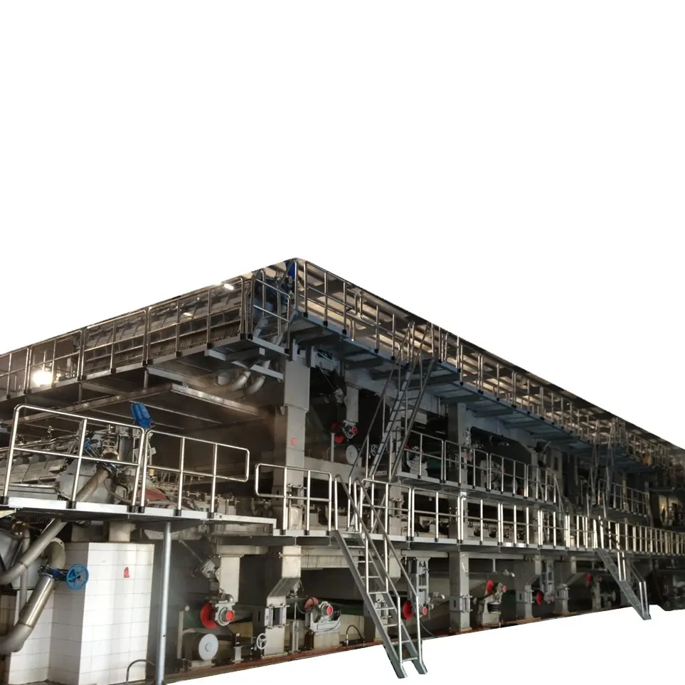 Línea de prueba multicilíndrica de doble Alambre de Venta caliente 2024/máquina de fabricación de papel Kraft para molino de papel