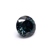 Moissanite de laboratoire Gra VVS avec revêtement de couleur bleu céleste 0,5 ct 3-11 mm, pierres de moissanite en vrac