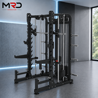 Máquina Multifuncional de Poleas Alta/Baja, para Sentadillas y Ejercicios Smith, Adecuada para Entrenamiento Profesional en Gimnasios