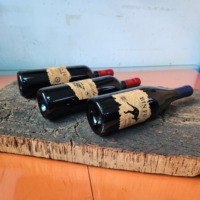 Etiqueta de botella de vino tinto al por mayor, pegatinas personalizadas con logotipo, etiqueta de grano de madera privada, pegatina de madera para whisky