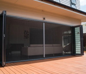 18x16 17x15 nhôm hồ sơ plisse xếp li lưới trượt Polyester lưới bay côn trùng chống muỗi màn hình Cửa - Product Image 1