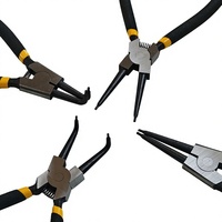 Pince à circlips externe droite de 7 pouces, outil professionnel pour l'installation et le retrait des circlips d'axe externe