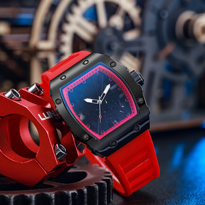 Reloj de cuarzo de alta gama para hombre, con correa de resina, función de calendario con indicadores, estilo deportivo ecológico. - Product Image 3