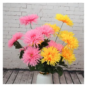 Artificial flower placement flowers Qingming sacrificial offerings flower color complete new large ball needle chrysanthemum