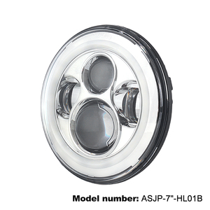 Prezzo di fabbrica motocicli <span class=keywords><strong>H4</strong></span> presa 7 "lampada rotonda Led Combo anabbagliante per Jeep Wangler Jk Jku - Product Image 5