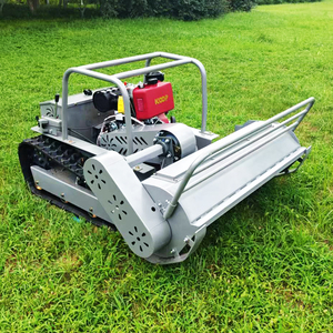 Xăng/Xăng điều khiển từ xa Crawler Máy cắt cỏ nhỏ <span class=keywords><strong>Robot</strong></span> cắt cỏ đơn xi lanh cắt Chiều rộng 800mm Tự làm công nghiệp - Product Image 3