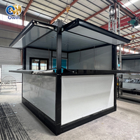 Maison conteneur mobile pliable de 20 pieds, bureau modulaire, atelier en acier