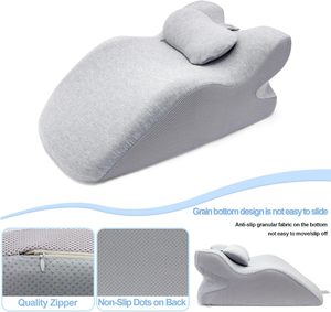 Luxury Dual Layer <b>Pillow</b> for Lovers Breathable Bamboo Cover Medical Grade Foam Office Nap <b>Bed</b> Reading Wellness Moments - Product Image 3