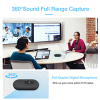 Réduction du bruit Haut-parleur de conférence Audio Réunion Haut-parleur DSP Microphone à 360 degrés