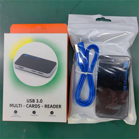 Lecteur de cartes tout-en-un 6 en 1 USB 3.0 TF/CF/SD/XD/M2/MS pour MP3, appareil photo numérique, téléphone, lecteur de cartes, lecteur de cartes mémoire
