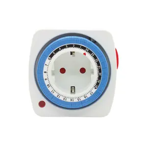 Mechanical Timer 24 Hour Analogue Timer Socket,Switch Timer with 96 Switching Segments Slider Control for Time Indication 3200 W