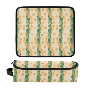 Aloha Collection Hawaii Puakenikeni <b>Lei</b> Flower Hair Tools Organizer Case Maile Curling Iron Flat Iron Travel Bag for Women - Product Image 3
