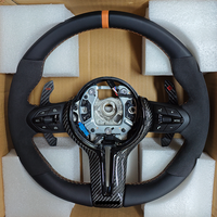 Volant sport en cuir M avec palettes de changement de vitesse en carbone pour BMW F10 F15 F16 F20 F25 F26 F30 F32 F33 F36 M3 F80 M4 F82