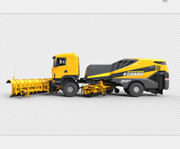 Véhicule de déneigement d'aéroport isuzu 6x6 Camion multifonctionnel de déneigement et de déglaçage