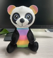 Jouets en peluche animaux brodés en coton super doux de 20-25 cm avec fonction réconfortante pour machine à griffes, vente en gros