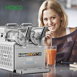 2 Tank Slushie dondurulmuş içecek makinesi Slushy kokteyl Slushie makinesi alkol içecek Processed içine işlenmiş - Product Image 6