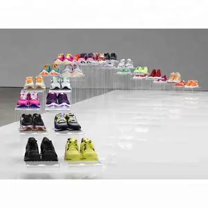 LUX Customized Competitive Price Shoes Display Rack,Shoes Store Showcase,Display Furniture For Booth
