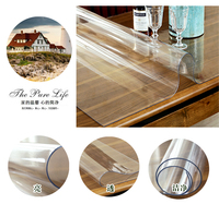 Plaque en PVC souple transparent décorative personnalisée avec surface lisse, qualité supérieure