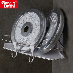 Customized <strong>Bathroom</strong> Wall-Mounted Shampoo Bottle Holder Plastic <strong>Corner</strong> Shower <strong>Caddy</strong> with Hooks Hotel Living Room Kitchen Use - Product Image 5