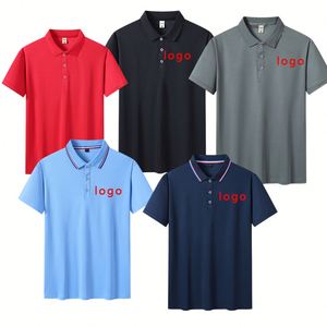 Chemises de golf personnalisées avec broderie, publicité commerciale, polo de travail en polyester, uniforme promotionnel - Product Image 1