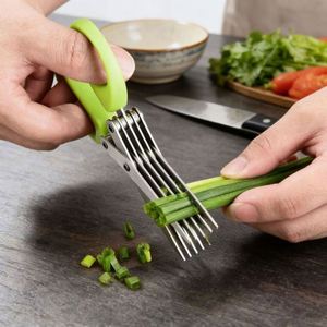 Multi-Functional Stainless Steel Cutting <b>Shearing</b> <b>Kitchen</b> Scallion Scissors Multi-layer Multi-functional - Product Image 6