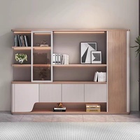 WJG-230X Armoire de classement en bois moderne et simple avec tiroirs démontables sans serrure pour usage commercial et de bureau