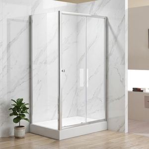 Cabines <span class=keywords><strong>de</strong></span> <span class=keywords><strong>douche</strong></span> d'angle en promotion avec porte coulissante en verre trempé <span class=keywords><strong>de</strong></span> 6 mm pour usage hôtelier - Product Image 3