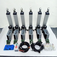 Simulador de Carreras Tela DIY TSIM-4DOF+TL para el Hogar, Plataforma de Movimiento, Construcción de Aluminio, Capacidad de 127 kg, Carreras para 2 Personas