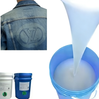 Silicone pour impression douce au toucher pour vêtements, revêtement de surface antidérapant et respectueux de la peau