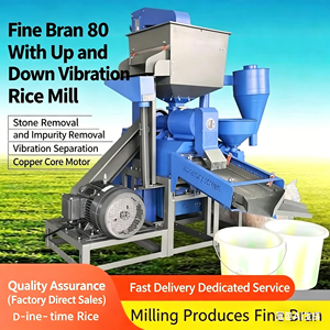 Máquina de Molienda y Pulido de Arroz con Criba Vibratoria, Alta Productividad en una Sola Pasada, 600 kg/h, Acabado Brillante para Arroz <span class=keywords><strong>Blanco</strong></span>, para Fábrica - Product Image 1